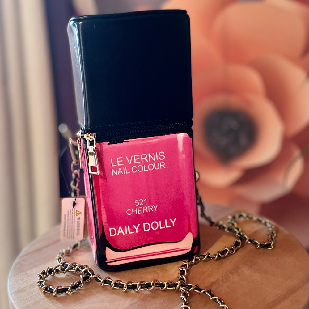 Giant nail polish bottle purse!